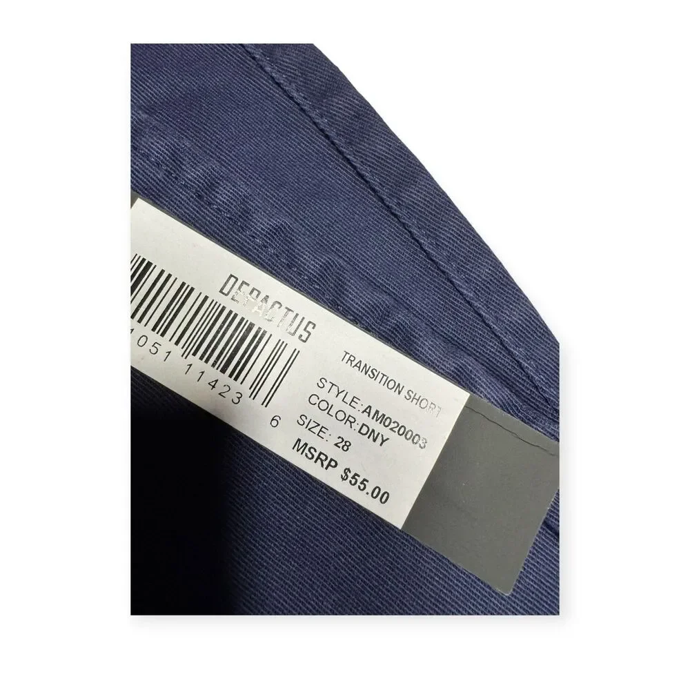 Depactus Transition Casual Shorts Size 28 Navy Blue DNY Beach Summer BNWT